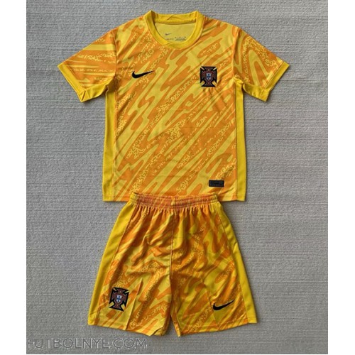 Camiseta Portugal Portero Primera Equipación para niños Eurocopa 2024 manga corta (+ pantalones cortos)